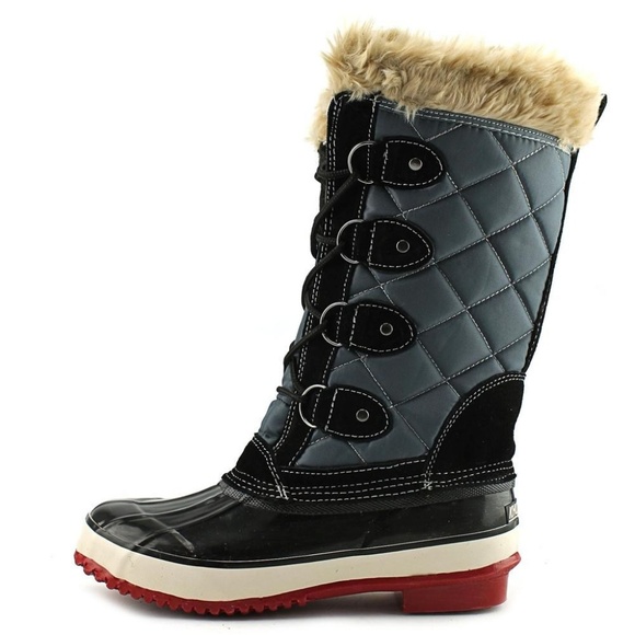 Khombu Melanie Boots Winter Snow Insulated Hunting Outdoor Fur Rain Rubber 6 - Picture 3 of 7